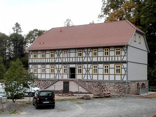 Verwalterhaus am Neuen Schloss Neustadt im September 2018